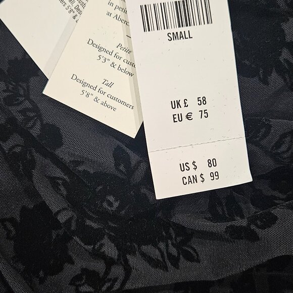 The A&F Paloma Long-Sleeve Mesh Mini Dress - Picture 3 of 3